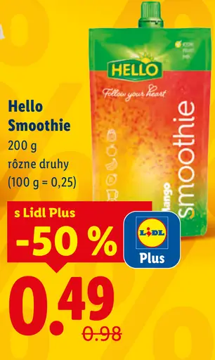 Hello Smoothie rôzne druhy