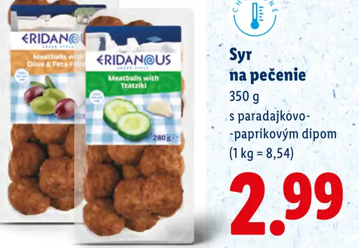 Eridanous Syr na pečenie s paradajkovo-paprikovým dipom