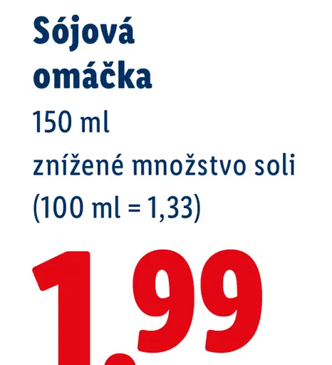 Vitasia sójová omáčka so zníženým podielom soli