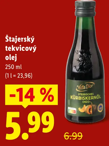 Vita D’or štajerský tekvicový olej