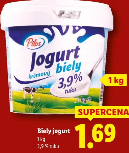 Pilos Jogurt biely krémový 3,9 % tuku
