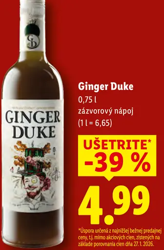 Ginger Duke zázvorový nápoj