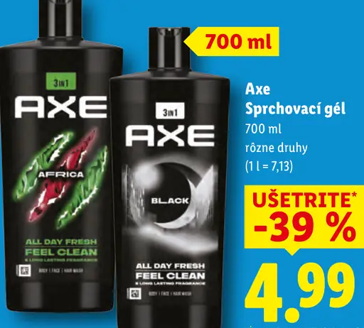 Axe sprchovací gél