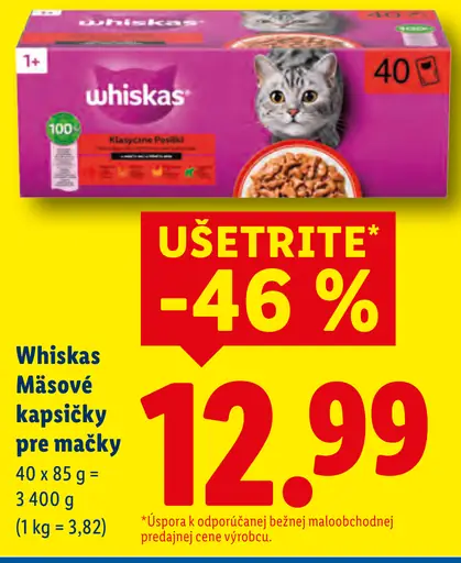Whiskas Krmivo pre mačky kapsičky