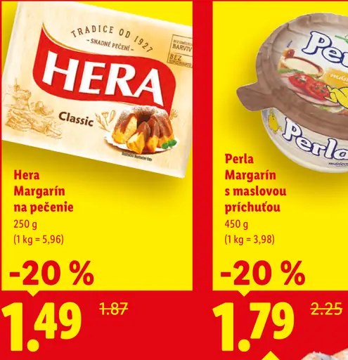 Hera margarín na pečenie Classic