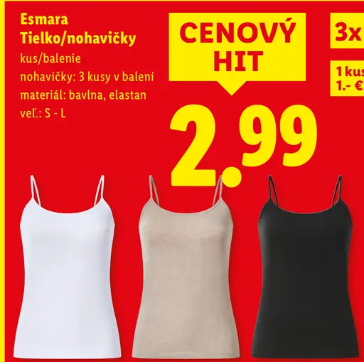 Esmara tielko alebo nohavičky dámske