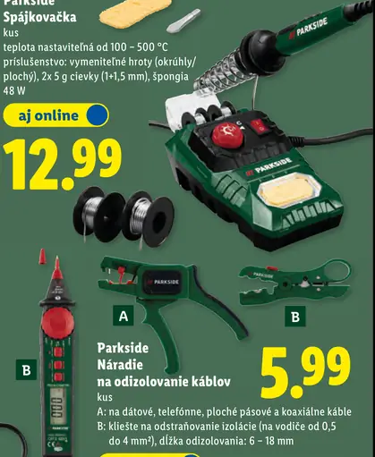 Parkside spájkovačka