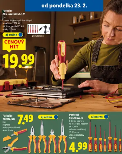 Parkside Aku skrutkovač