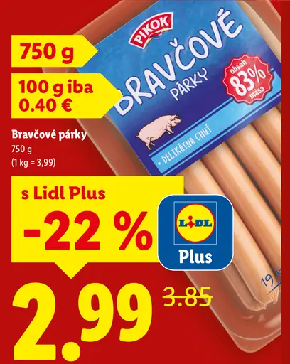 Pikok Bravčové párky