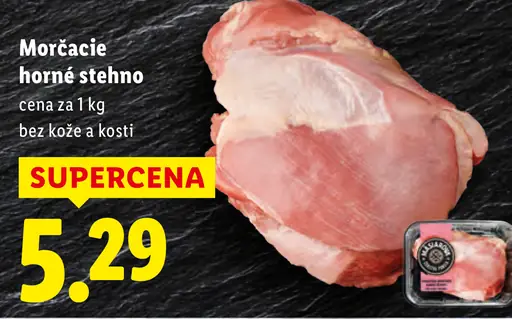 Morčacie horné stehno bez kože a kosti