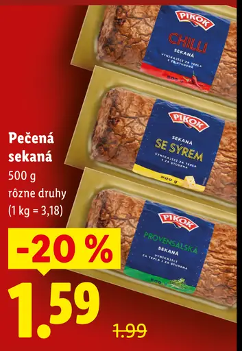 Pečená sekaná rôzne druhy