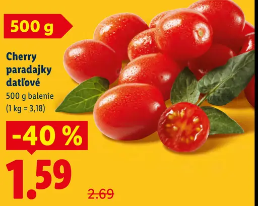 Cherry paradajky datľové