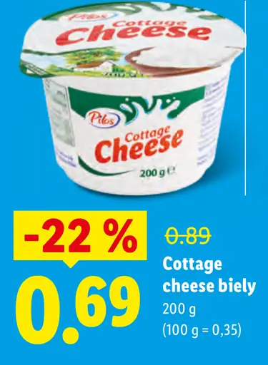 Pilos Cottage Cheese biely