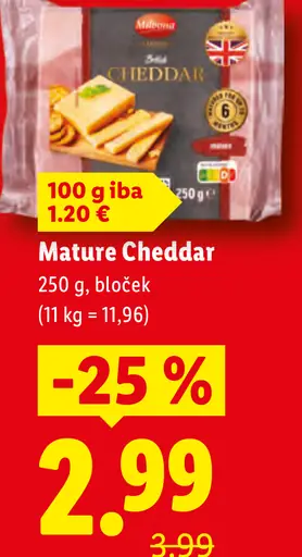 Mature Cheddar syr