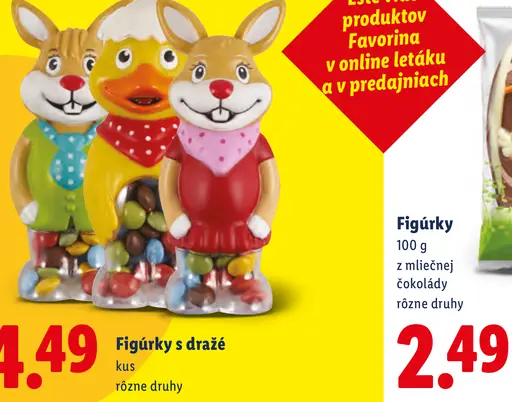 Favorina figúrky s dražé
