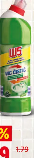 W5 WC čistič rôzne druhy