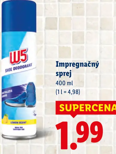 W5 impregnačný sprej