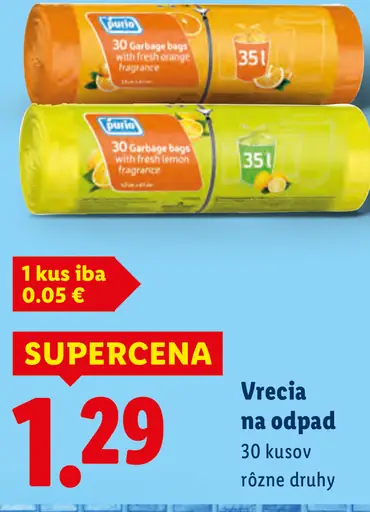 Fino vrecia na odpad s uškami 60 l