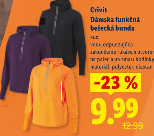 Crivit dámska funkčná bežecká bunda