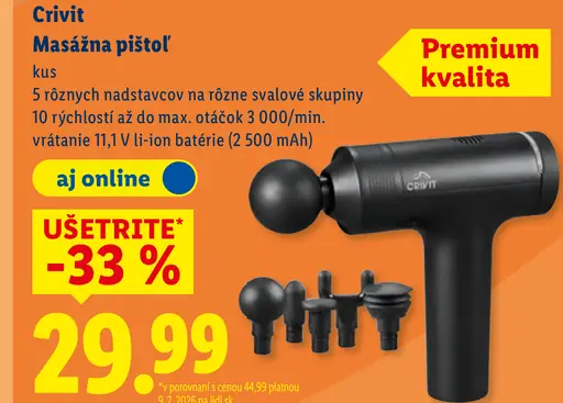 Crivit Masážna pištoľ