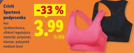 Crivit športová podprsenka