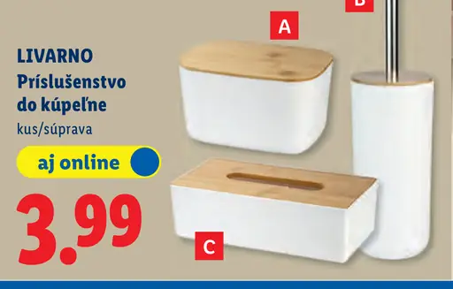 Livarno príslušenstvo do kúpeľne súprava