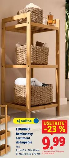 Livarno bambusový sortiment do kúpeľne