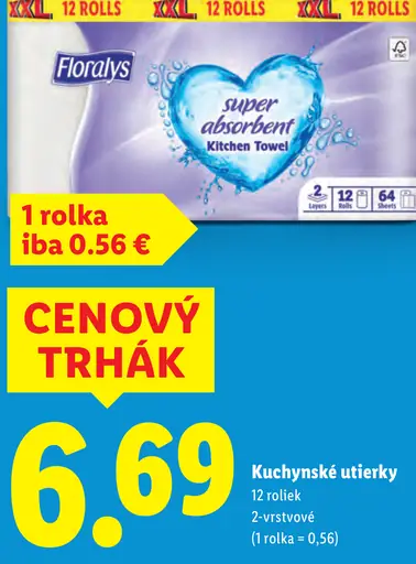 Floralys kuchynské utierky super absorbent