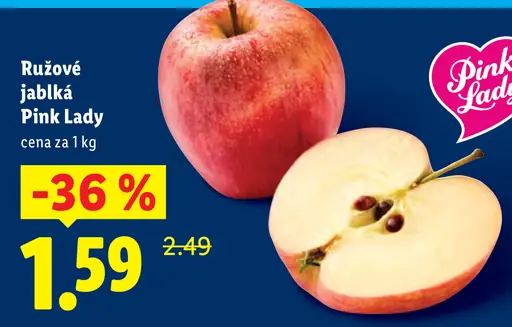 Ružové jablká Pink Lady