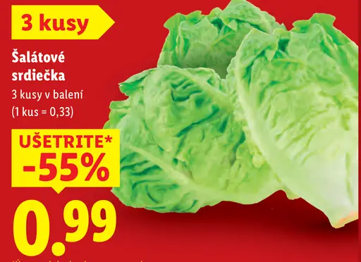 Šalátové srdiečka