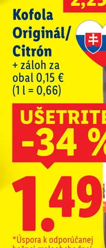 Kofola Originál / Citrón