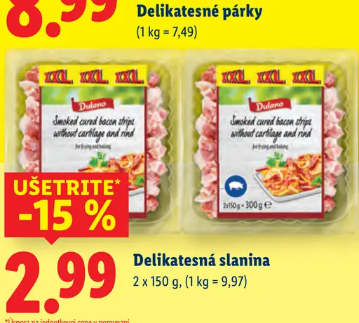 Dulano Delikatesná slanina