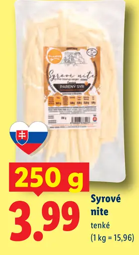 Milsy Syrové nite tenké