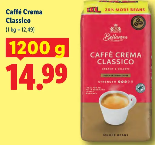 Bellarom Caffè Crema Classico kávové zrná