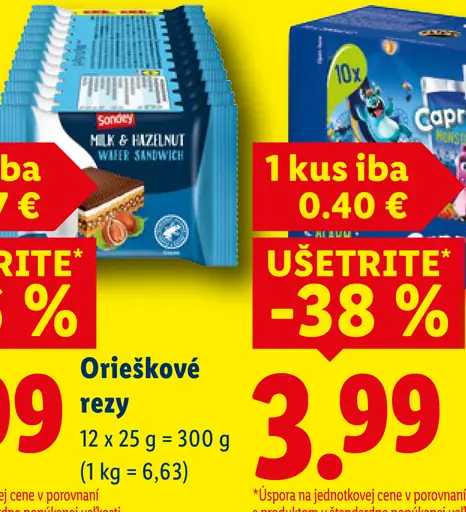 Manner orieškové rezy