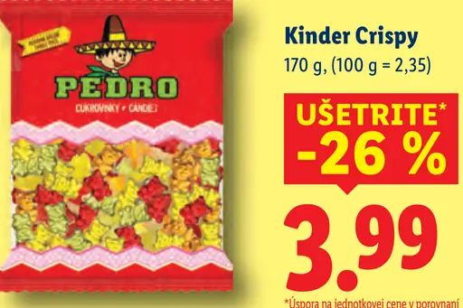 Kinder Crispy zmrzlinový dezert