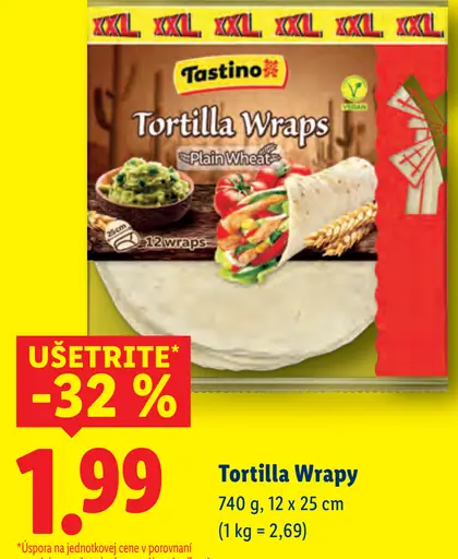 Tastino tortilla wraps Plain Wheat