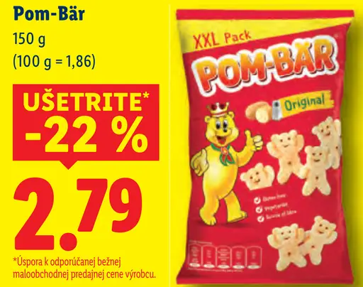 Pom-Bär zemiakové chrumky Original