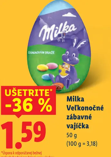 Milka veľkonočné zábavné vajíčka
