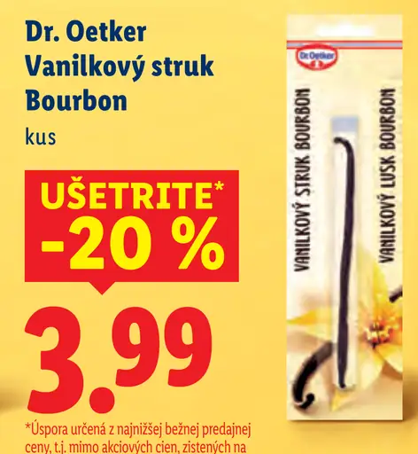 Dr. Oetker Vanilkový struk Bourbon