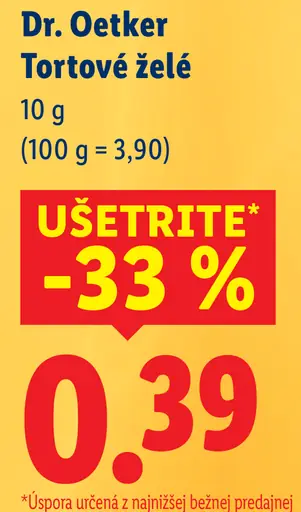 Dr. Oetker tortové želé