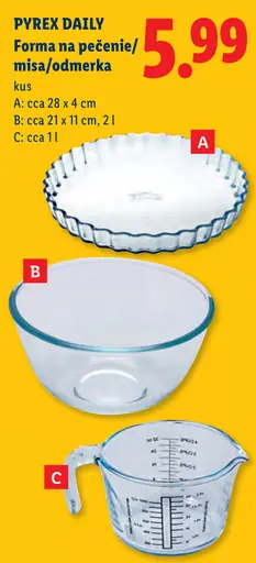 Pyrex Daily Forma na pečenie/misa/odmerka