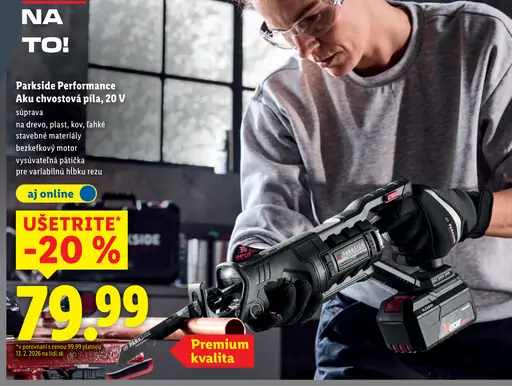 Parkside Performance Aku chvostová píla