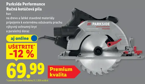 PARKSIDE PERFORMANCE Ručná kotúčová píla