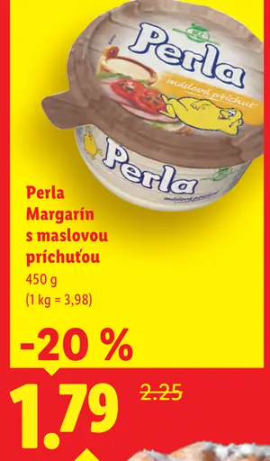 Perla margarín s maslovou príchuťou