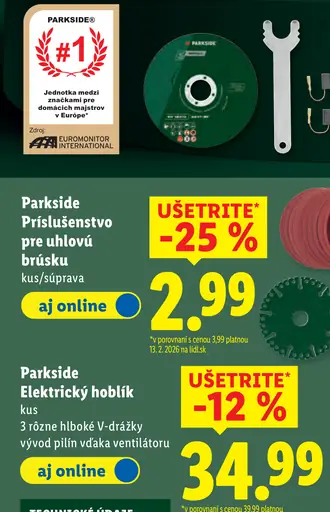 Parkside Elektrický hoblík