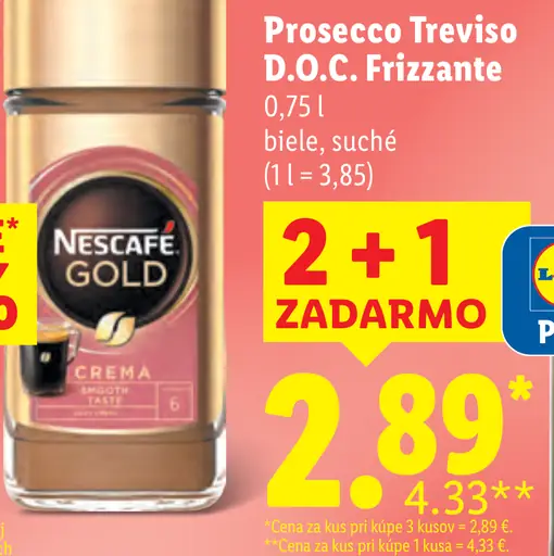 NESCAFÉ GOLD, instantná káva