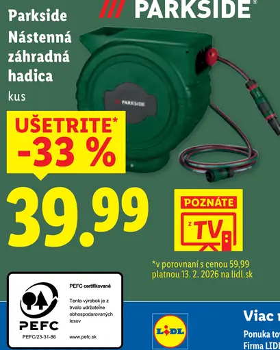 Parkside záhradná hadica súprava