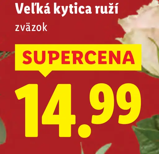 Veľká kytica ruží