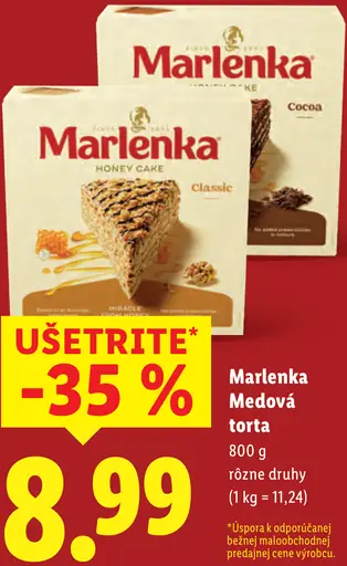 Marlenka Medová torta